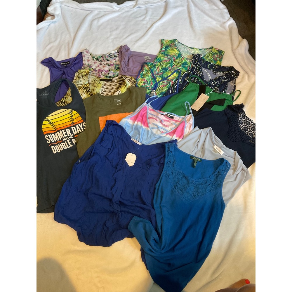Lot of 15 Size Large Tank Tops